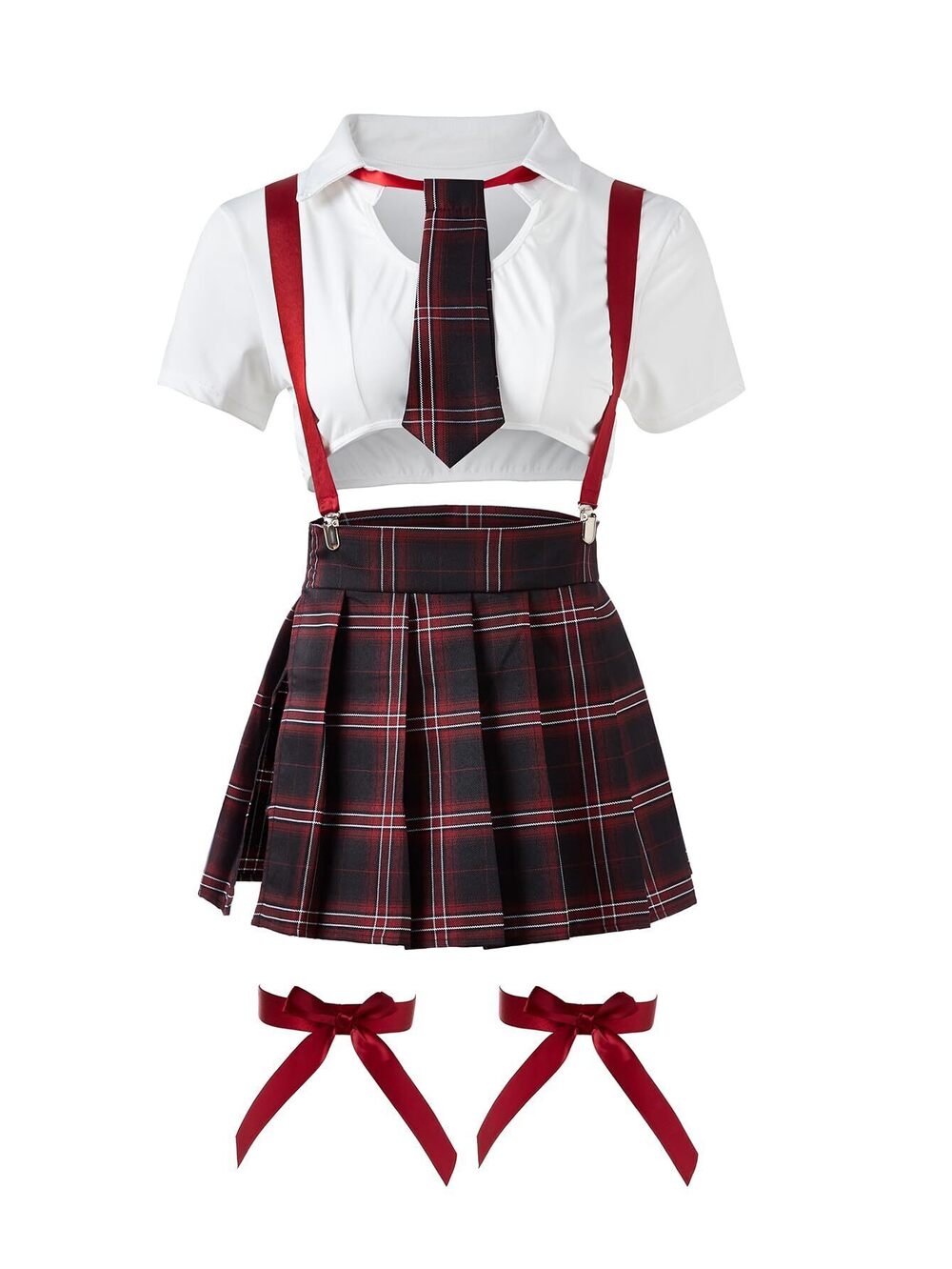 8798 SuPa Lingerie Set SchoolGirl Roleplay Sexy Student Uniform Top